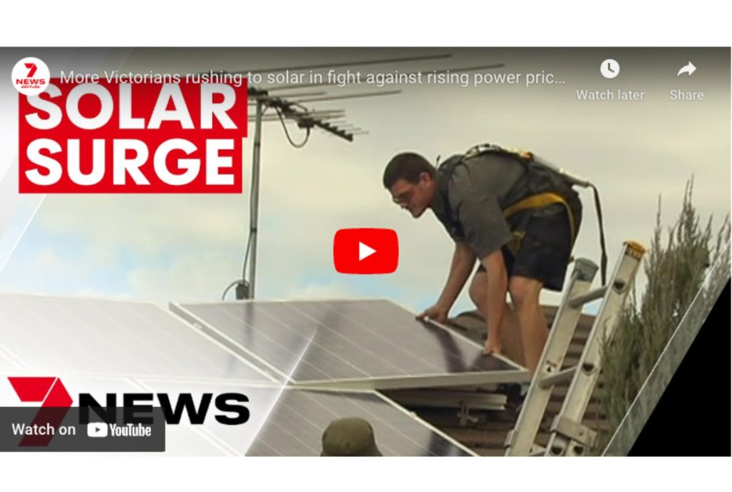 More Victorians rushing to solar in fight against rising power prices